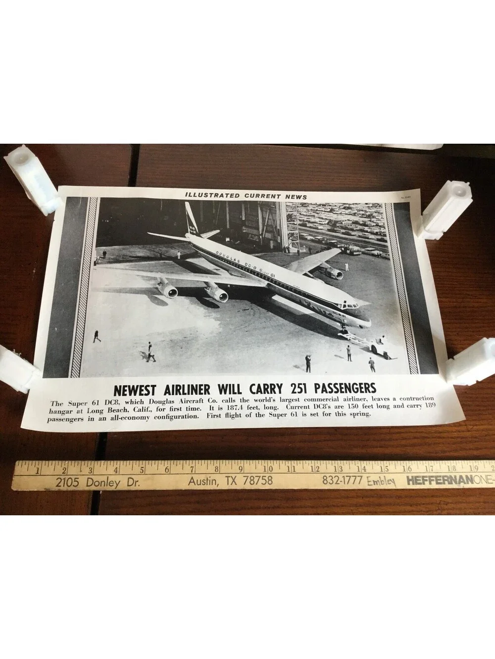 Illustrated Current News Photo - Super 61 DC8 Douglas Aircraft Airliner